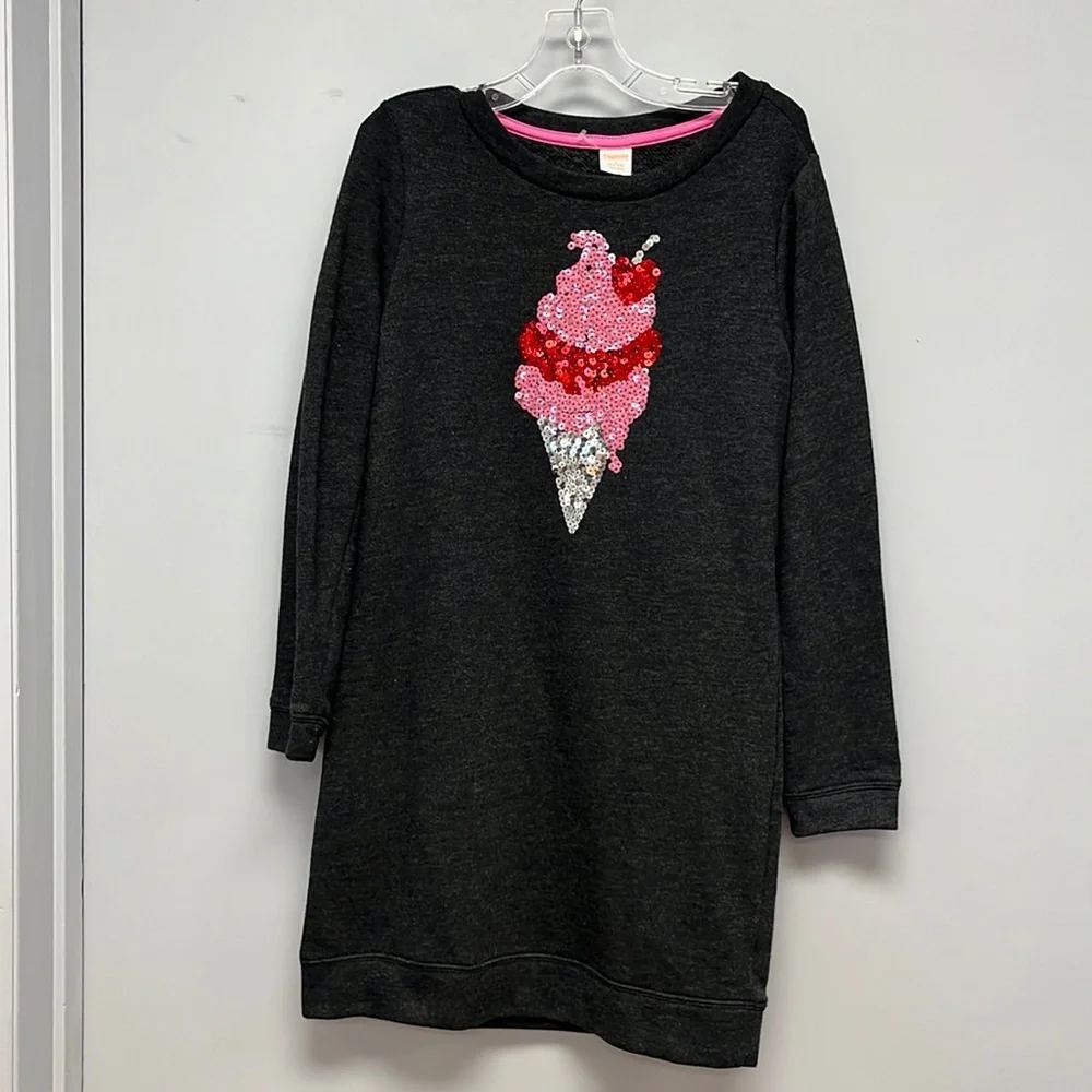 Gorgeous Gymboree sweatshirt type dress with sequins! NWT!